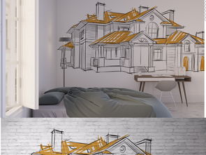 房屋设计图手绘图片简单又漂亮,房屋设计图绘画